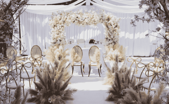 Elegant Floral Reception Murals