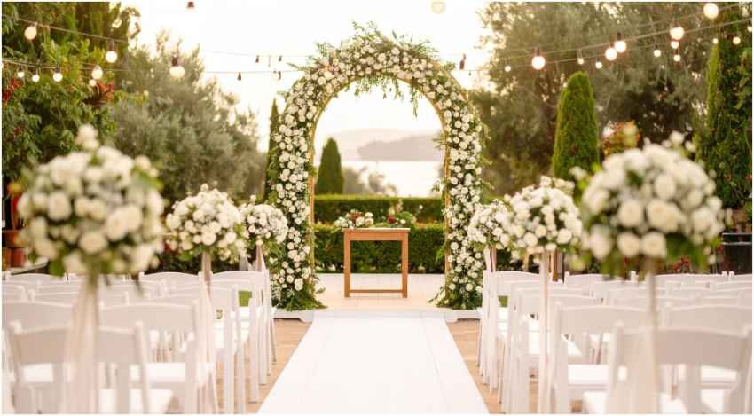 wedding floral arch ideas for outdoor ceremonies