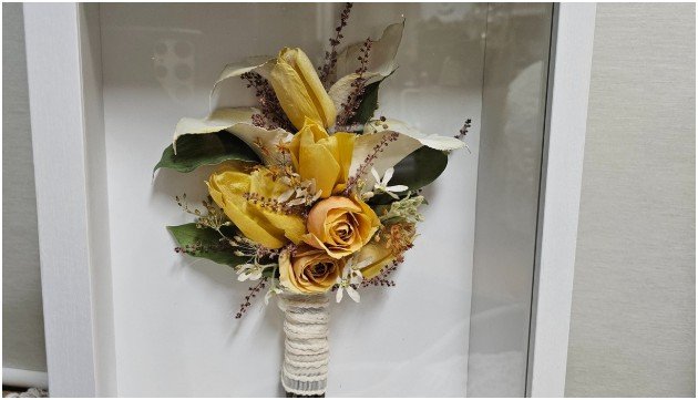 How to Display a Preserved Wedding Bouquet Without Ruining It